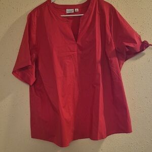 Bob Mackie Vibrant Red Blouse
